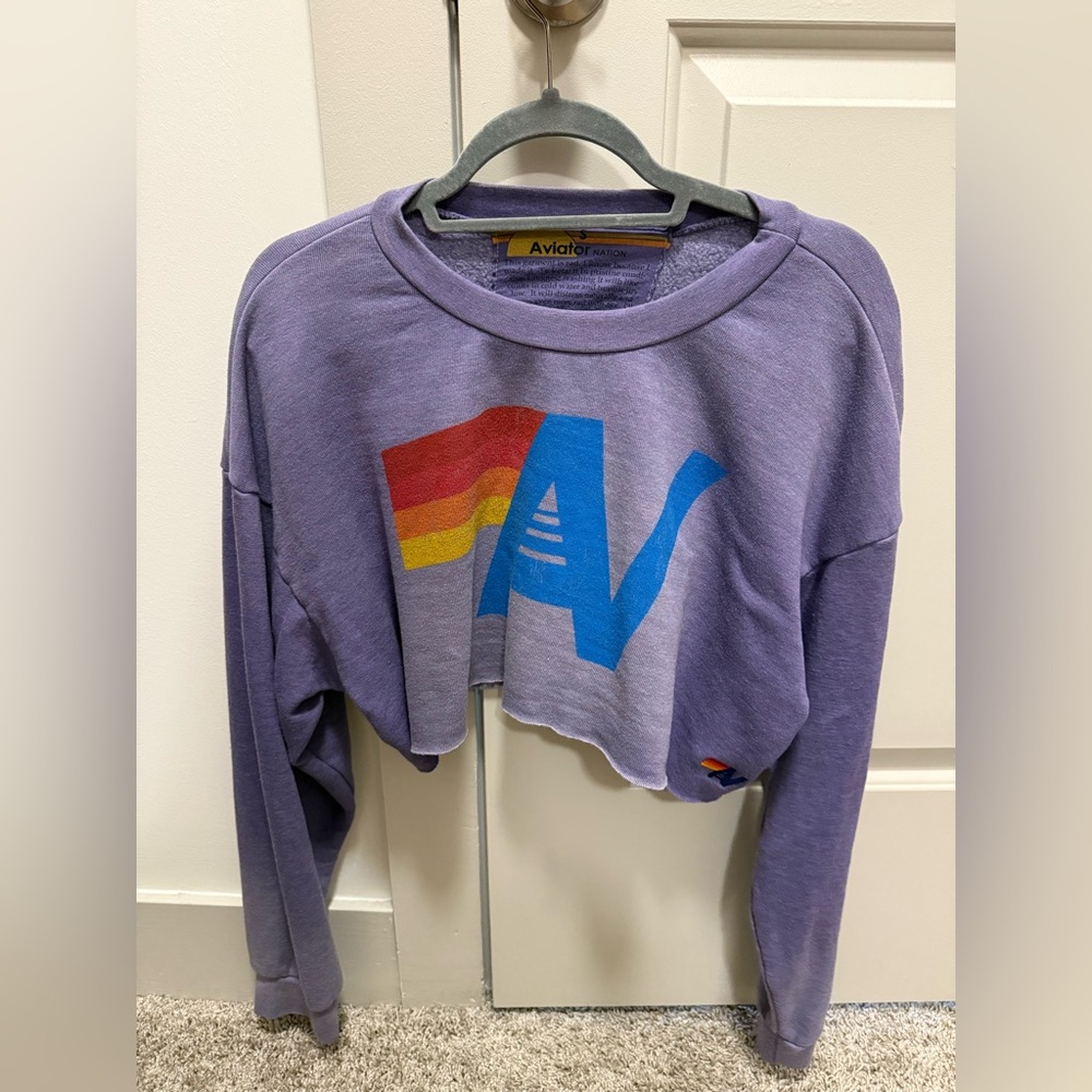 Aviator Nation Small Purple Sweatshirt. 💜⚡️
